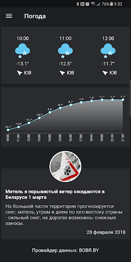 Погода в Бобруйске Screen 3