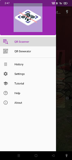 QR Scanner and Generator Screen 2