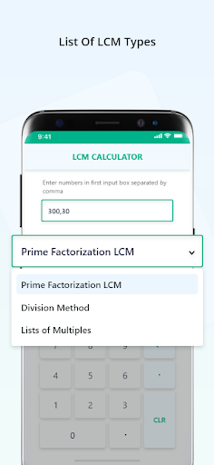 LCM and GCF Calculator Screen 3