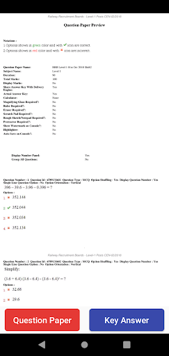 Android application RRB Previous Year Question Pap screenshort