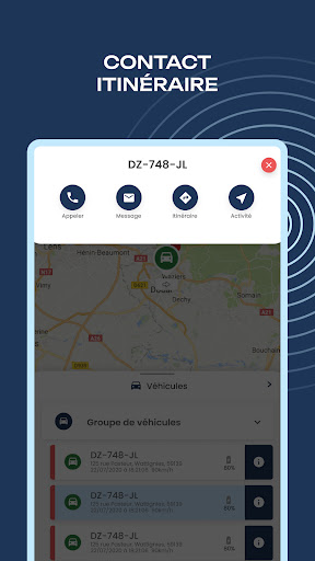 Android application Situaction Géoloc Mobile screenshort