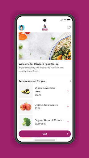 Android application Concord Food Co-op screenshort