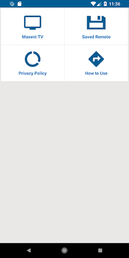 Android application Maxent TV Remote screenshort