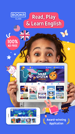 Android application BOOKR Class Learn English screenshort