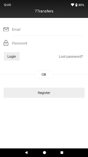 Android application 7Transfers Driver screenshort