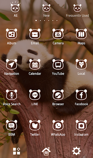 Napping Panda Theme Screen 3
