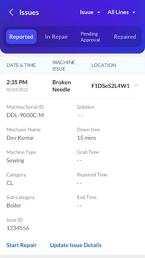 Maintaini8 Screen 2