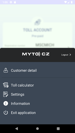 Android application MYTO CZ.EU screenshort