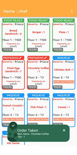 Android application Elite Kitchen screenshort