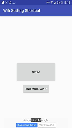 Wi-Fi Settings Shortcut Screen 2