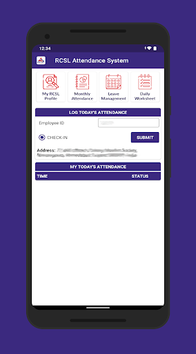 EAS - Employee Attendance Syst Screen 2