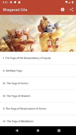 Android application Bhagavad Gita - In Simple Engl screenshort