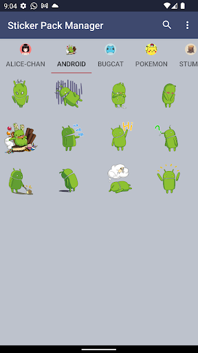 Android application Sticker Pack Manager screenshort