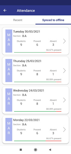 Android application Bharathidhasanar : Teacher screenshort