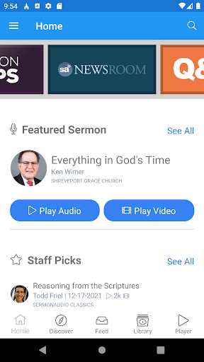 Android application SermonAudio 2.0 screenshort