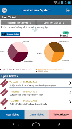 Service Desk System Screen 3