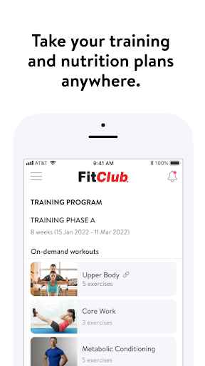 Screenshot of FitClub Members