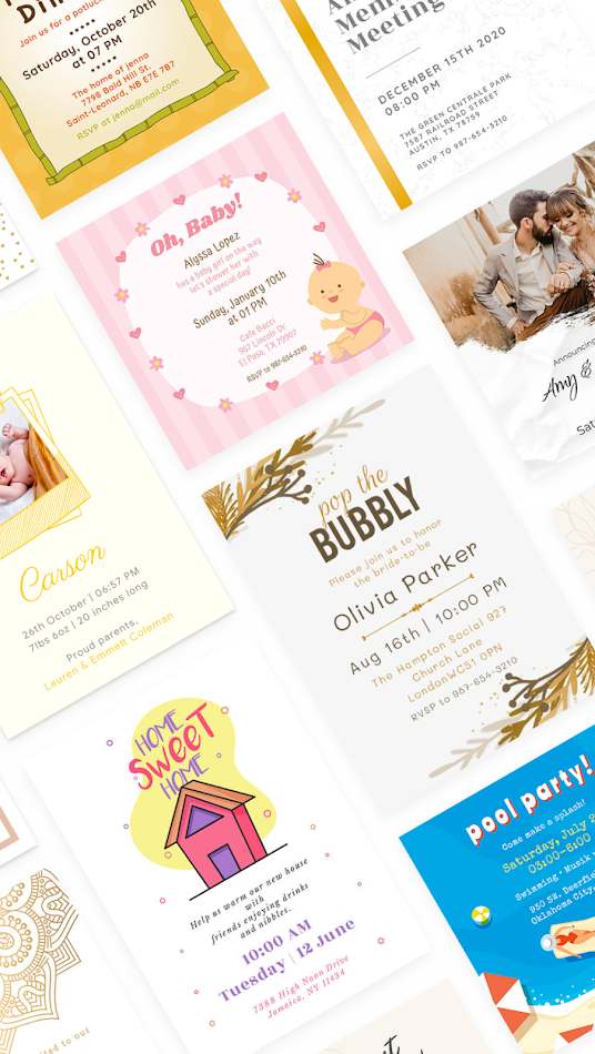 #2. Invitation Card Maker (Android) By: justapps