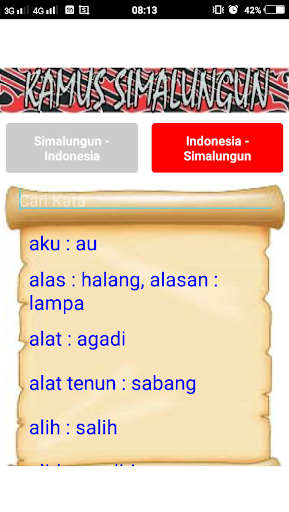 Kamus Simalungun Indonesia Off