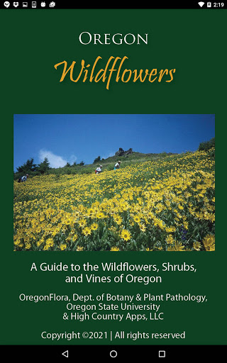 Screenshot of Oregon Wildflowers