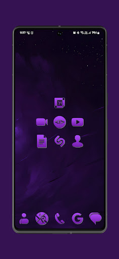 Screenshot of Purple Spirited Icon Pack