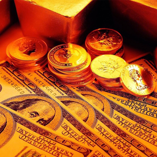 Money and gold Live wallpaper logo
