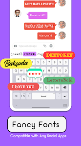Captura de Pantalla 6 Keyboard themes - fonts, emoji android