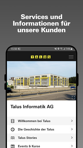 Android application Talus Informatik AG screenshort
