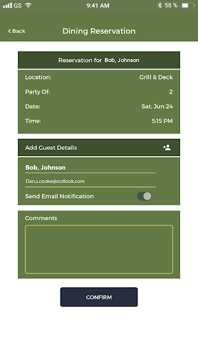 Android application Burl Oaks Golf Club screenshort