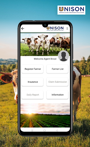 Android application UNISON PashuBima screenshort