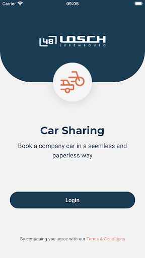 Android application Losch Car Sharing screenshort