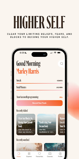 Android application Higher Self screenshort