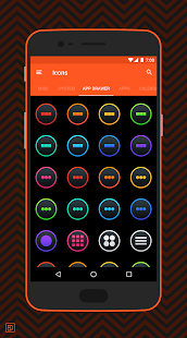 Lux Dark: gradient icons Screenshot
