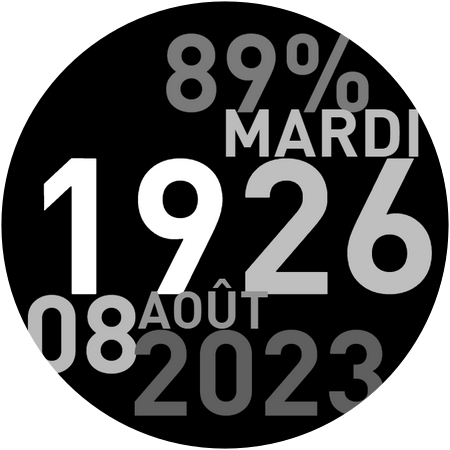 Huge French Watch Face