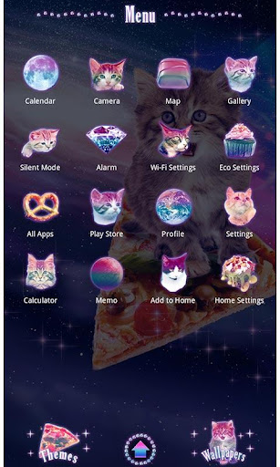 Funny Theme-Pizza Space Cat!- Screen 2