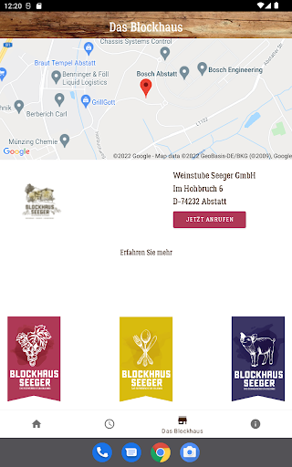 Blockhaus Seeger App Screen 3
