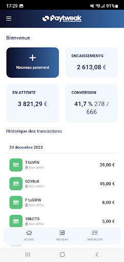Paytweak app - SoftPOS Screen 3