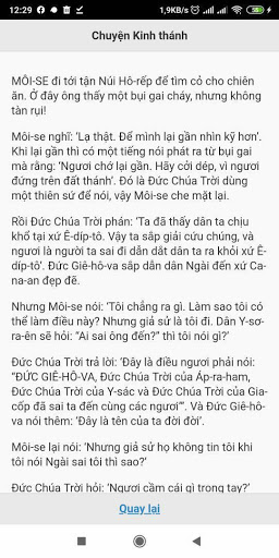 Android application Chuyện hay Kinh thánh screenshort