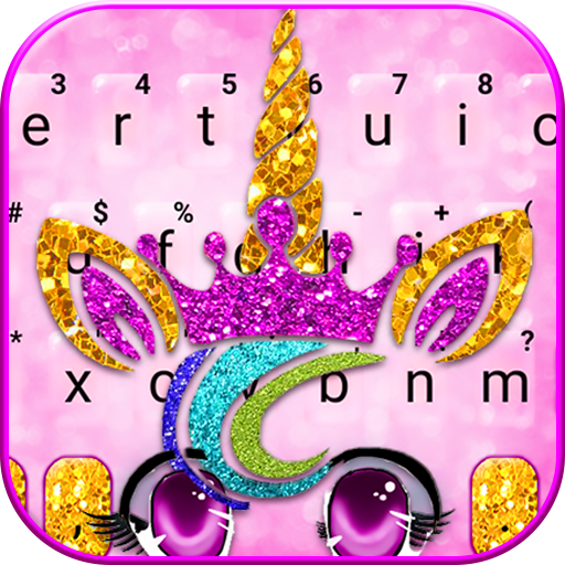 Glisten Unicorn Girl Keyboard logo