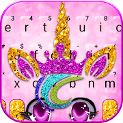 Glisten Unicorn Girl Keyboard Theme