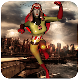 Super Captain Girl: American First Avenger Hero icon