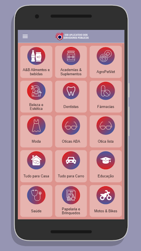 Android application 008 app servidores screenshort