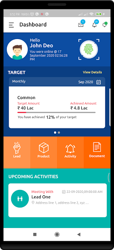 Android application Leadfokuz screenshort