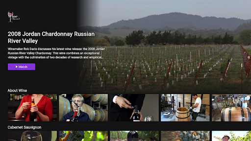 Android application The Wine Channel screenshort
