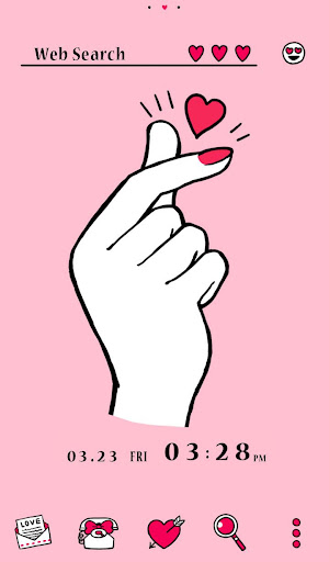 Android application Heart Snap Theme screenshort