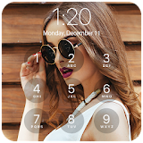 Lock screen passcode with photo patten icon