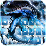 Ice dragon Keyboard Theme  -  blue dragon wallpaper icon