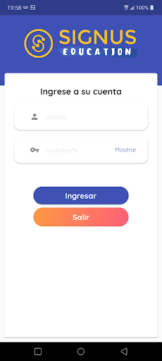 Android application Signus Education screenshort