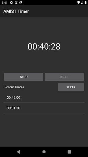 AMIST Timer Screen 2