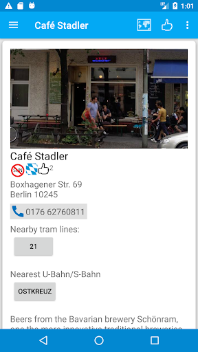Screenshot of Beer Guide Berlin